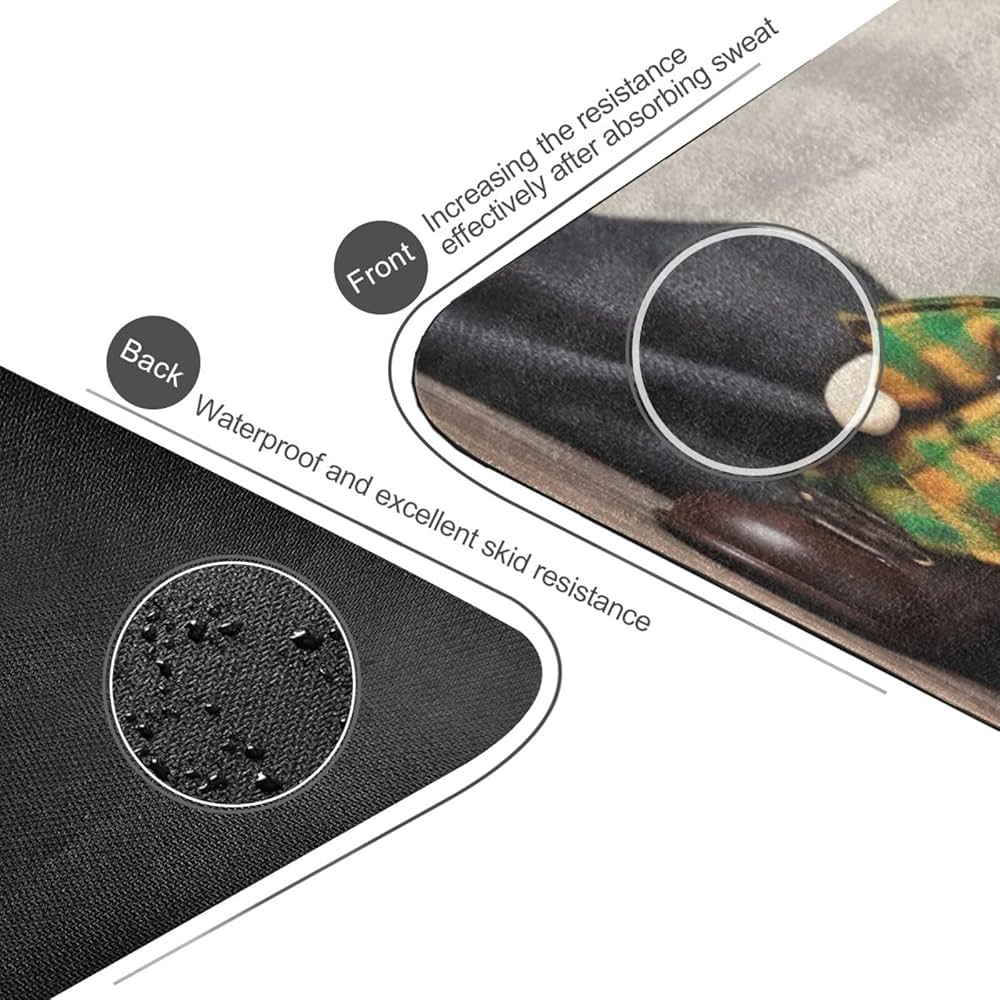 Amazon.com : GUIJI Checkered Gnome Rubber Yoga Mat, Non Slip